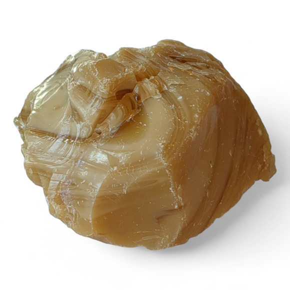 Carmel Chocolate Cream Art Glass Cullet Swirled Opaque Slag Glass #4XL76 - Picture 2 of 6